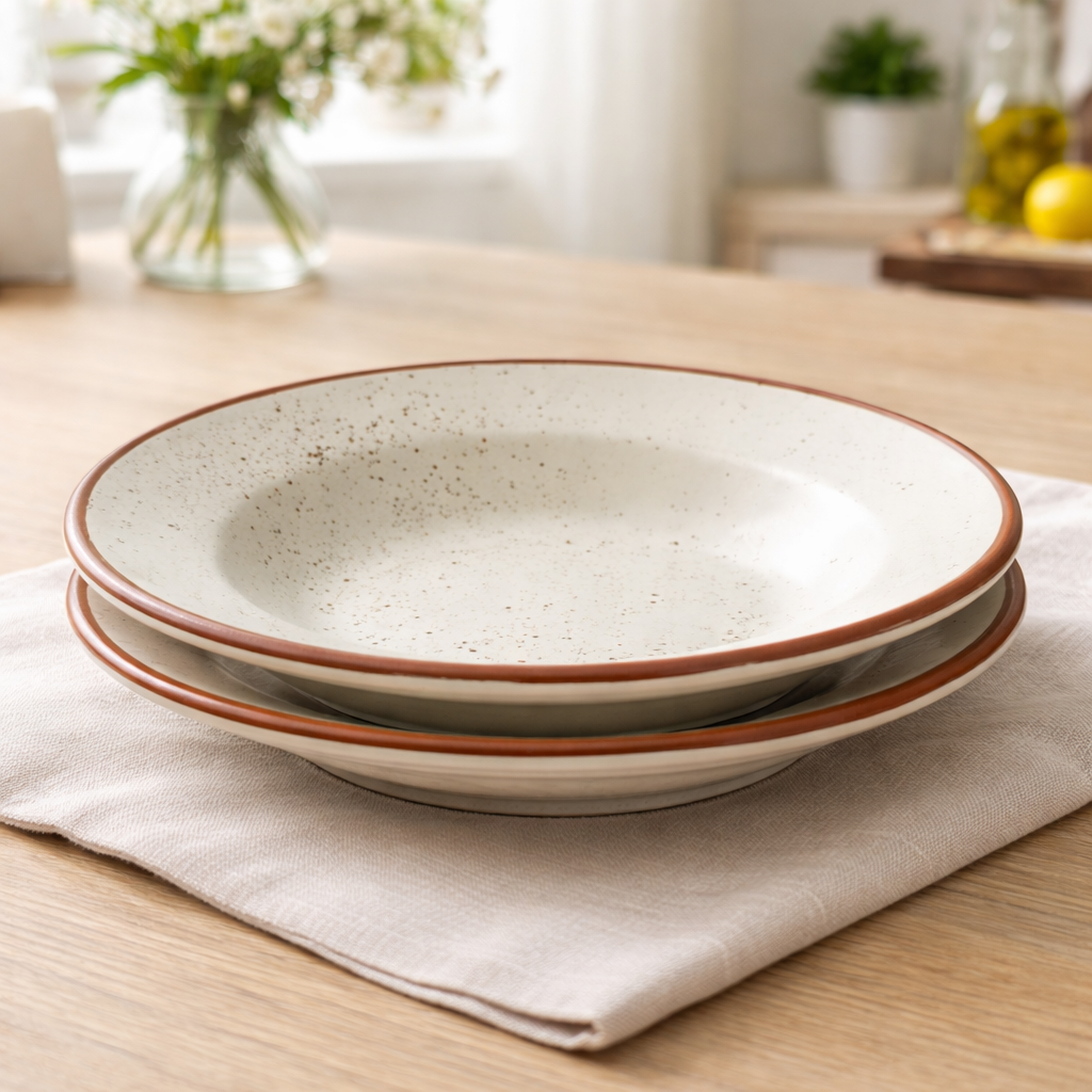 Rustic Ceramic Pasta Plate