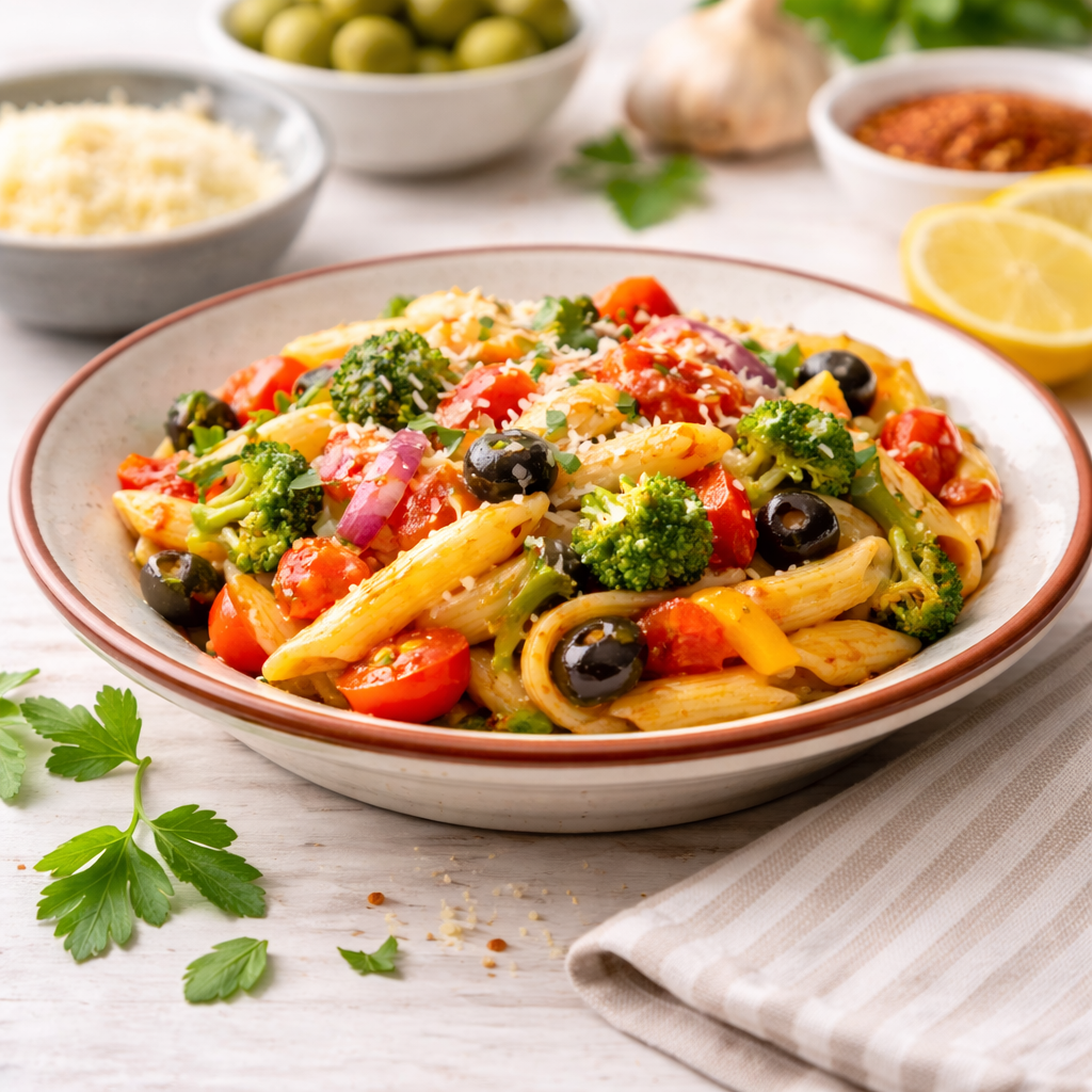 Rustic Ceramic Pasta Plate